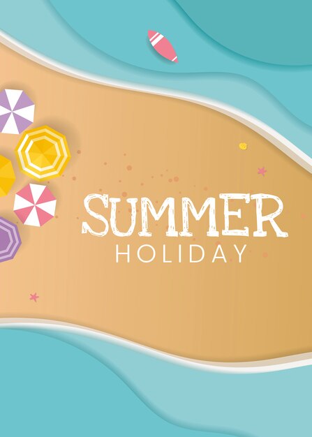 Free vector tropical summer vacation