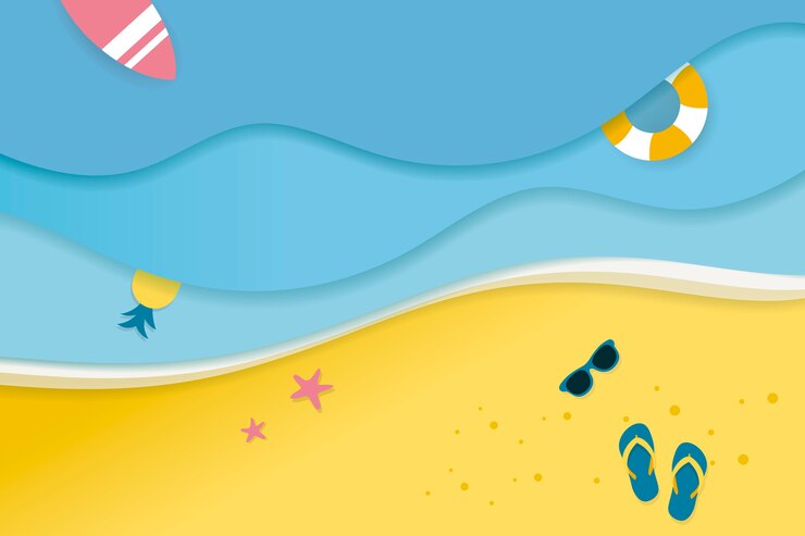 無料Vector 熱帯の夏休み