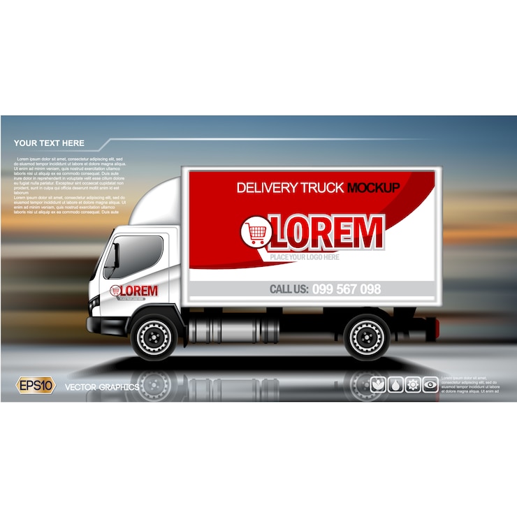 Free Vector truck background design