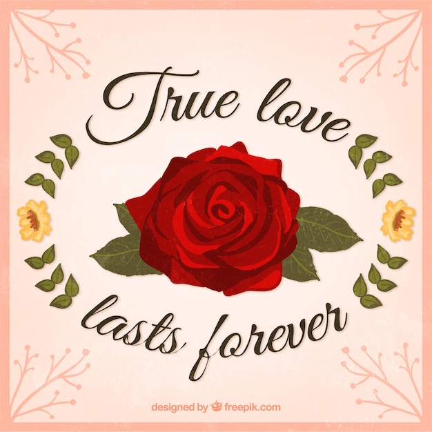 Free vector true love card