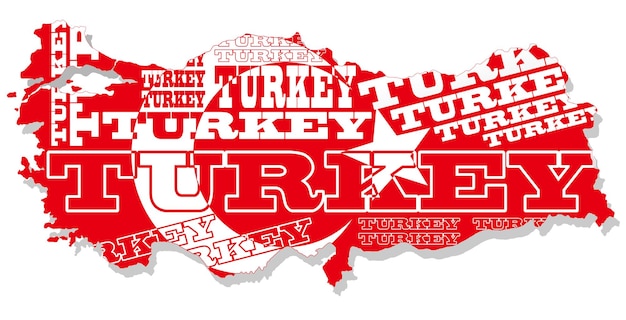 Free vector turkey map 1