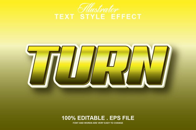 Turn text effect editable