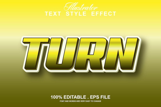 Turn text effect editable