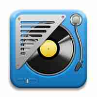 Free vector turntable isolated