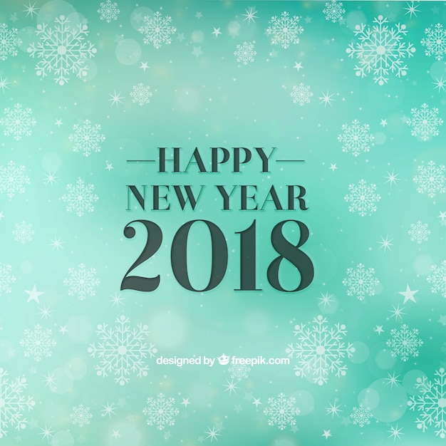 Turquoise blurred new year background