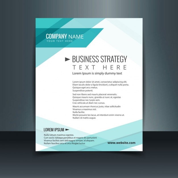 Free vector turquoise business letterhead