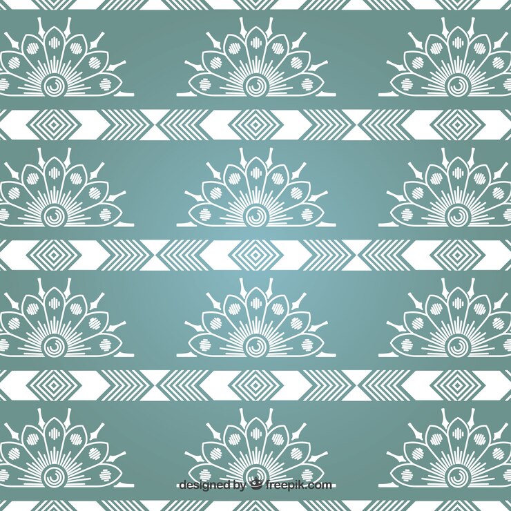 मुफ़्त वेक्टर turquoise classic ornamental pattern