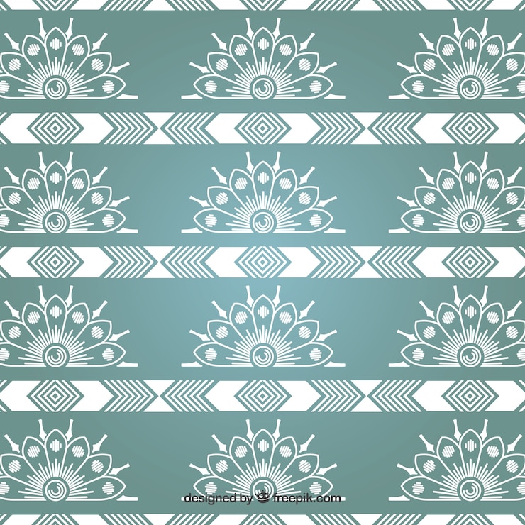 मुफ़्त वेक्टर turquoise classic ornamental pattern