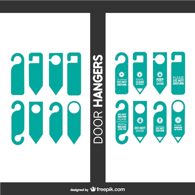 Turquoise door tags