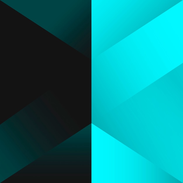 Turquoise geometrical background design vector