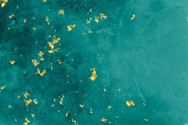 Free vector turquoise and gold foil texture background