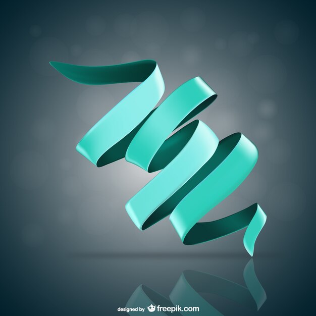 Turquoise ribbon