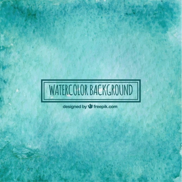 Free vector turquoise watercolor background