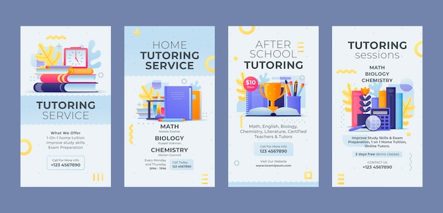 Tutoring service template design