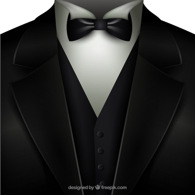 Tuxedo with a bow tie