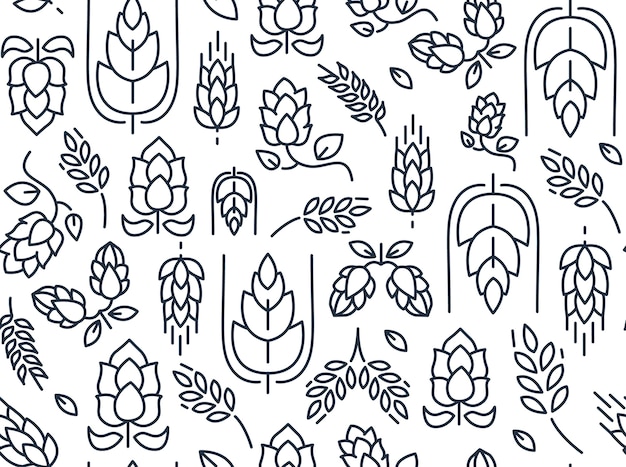 ホップ植物 画像 無料のベクター ストックフォト Psd
