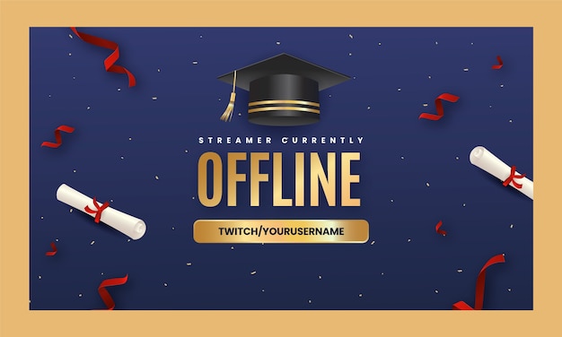 Twitch background for graduation