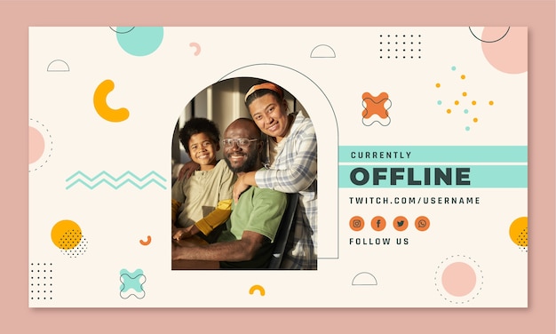 Twitch background for international day of families celebration