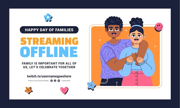 Twitch background for international day of families