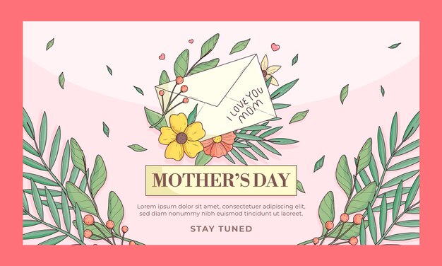 Twitch background for mothers day celebration
