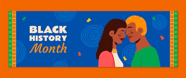 Twitter header template for black history month