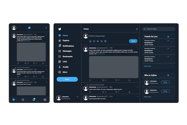 Twitter interface concept