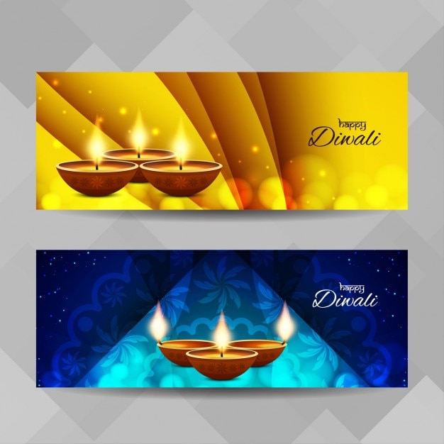 Two banners for diwali