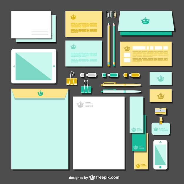 Due colori di branding vector pack