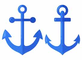 Free vector two different anchors in flat