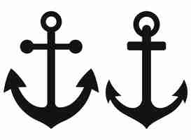 Free vector two different anchors in glyph