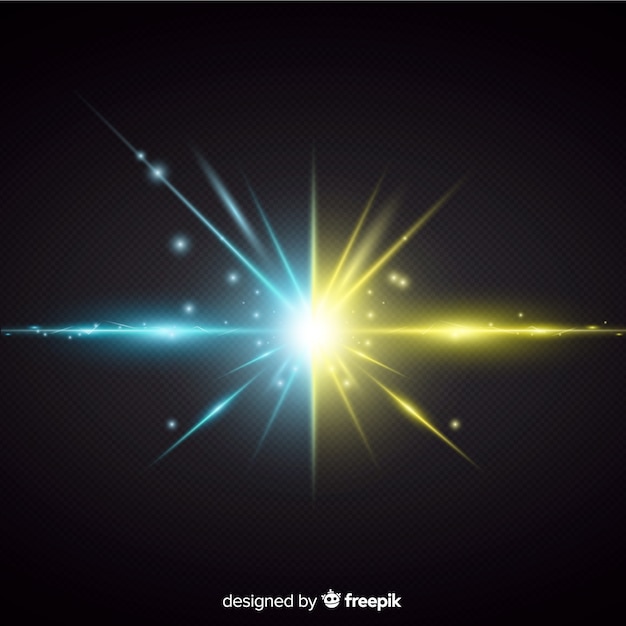 Free vector two forces light effect realistic style