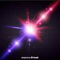 Free vector two forces light effect realistic style