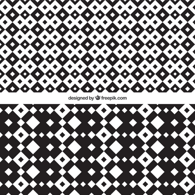 Two geometric patterns