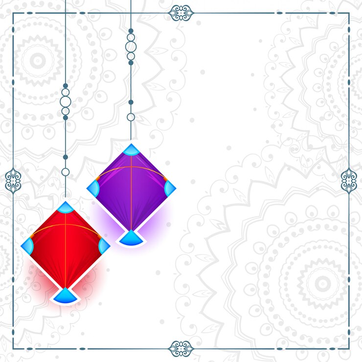मुफ़्त वेक्टर two kites on white  with text space card design