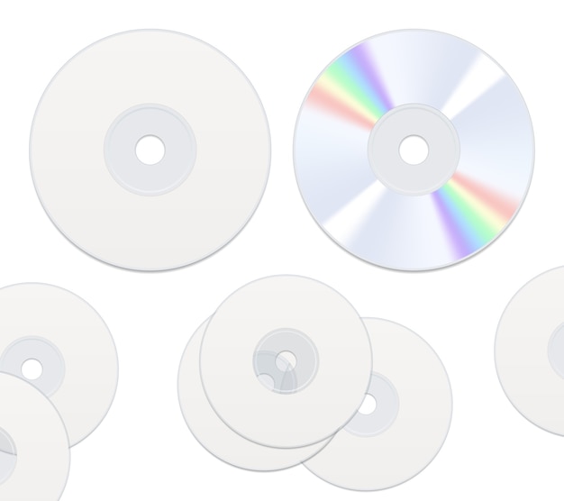 分離された両面CDディスク