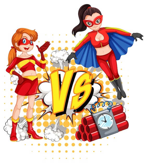 Funny wonder woman cartoon Royalty Free Vector Image