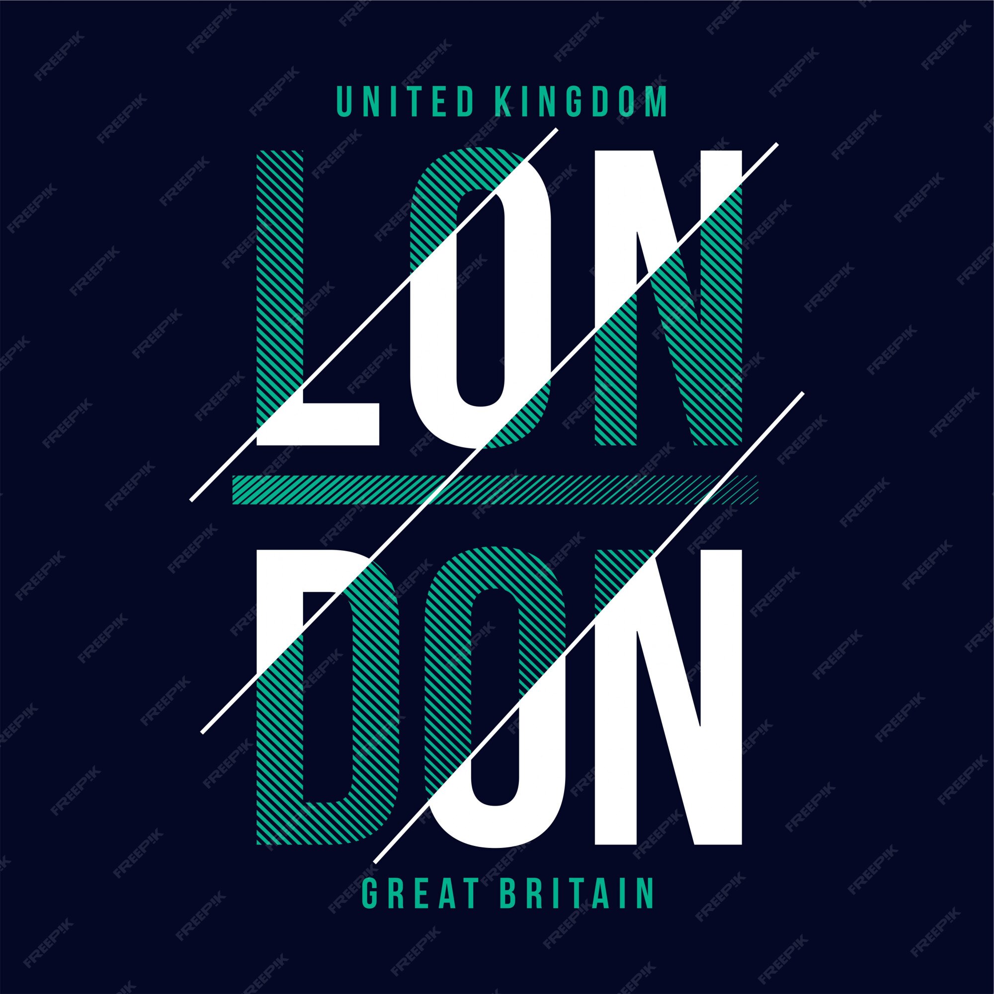 Premium Vector | Typography london text