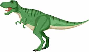 Free vector tyrannosaurus rex dinosaur on white background