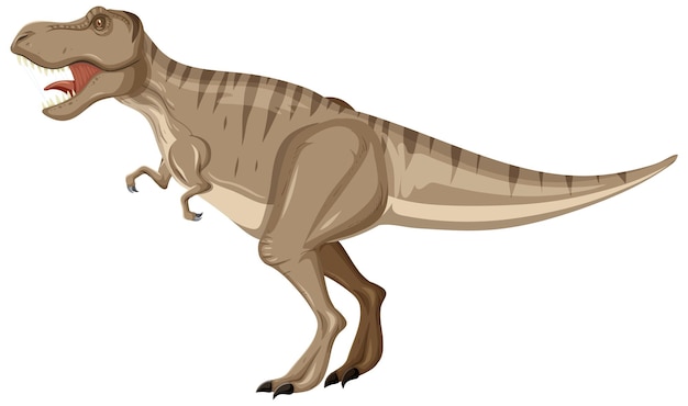 Тираннозавр рекс динозавр на белом фоне