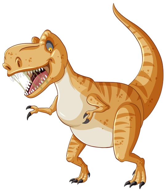 Tyrannosaurus rex or t rex in cartoon style