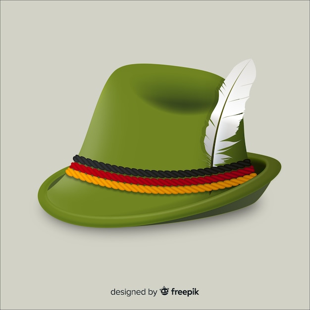 Free vector tyrolean hat background