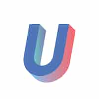 Free vector u letter