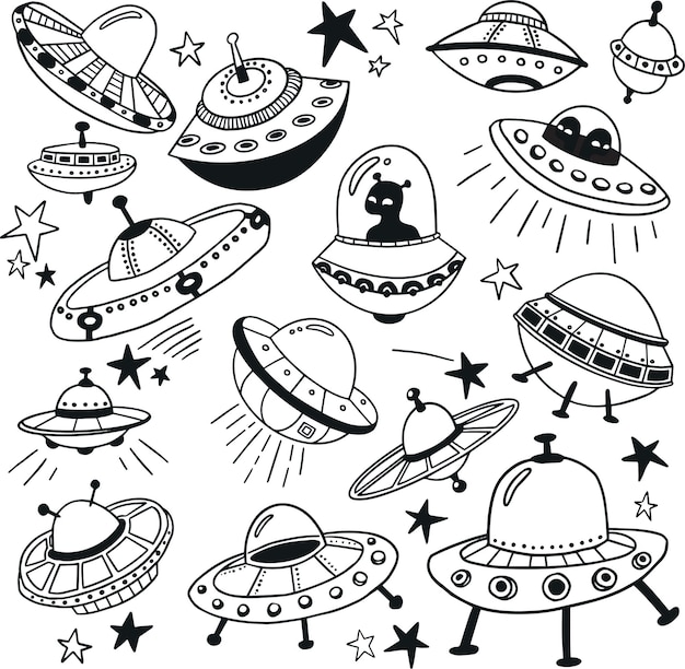 夜の風景イラストを飛ぶufo 地球のエイリアンの侵略 グローライトの付いた超自然的な宇宙船が川の上に浮かぶ プレミアムベクター 夜の風景イラストを飛ぶufo 地球のエイリアンの侵略 グローライトの付いた超自然的な宇宙船が川の上に浮かぶ プレミアムベクター