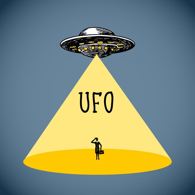 Ufo poster sketch