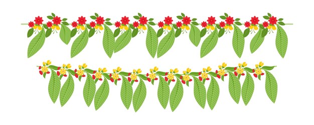 Ugadi garland illustration