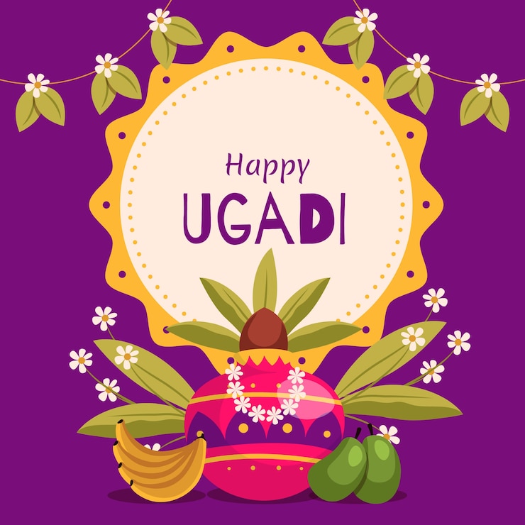 मुफ़्त वेक्टर ugadi traditional banner