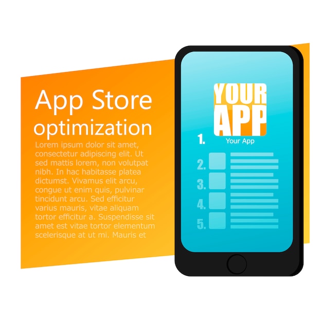 Free vector ui app design mobile phone banner