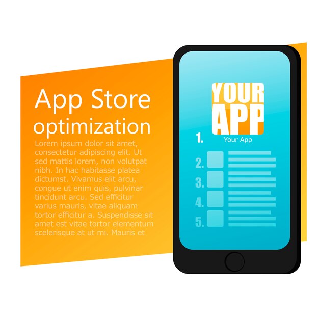 UI app design mobile phone banner