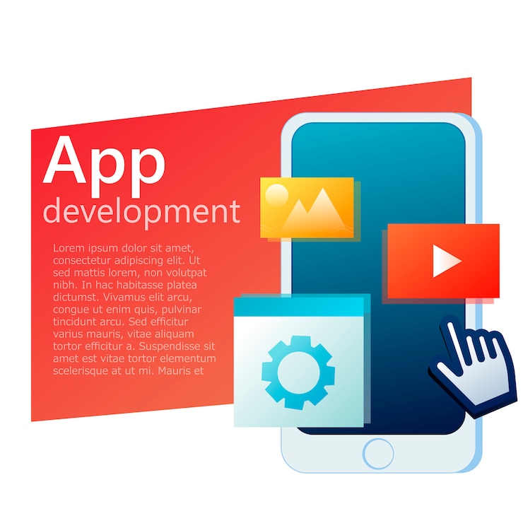 Free Vector ui app design mobile phone banner