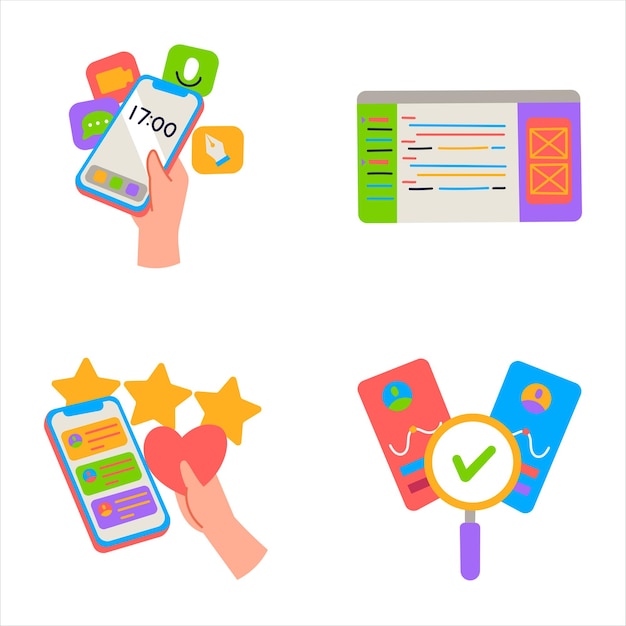 UI и UX наклейка, часть 3